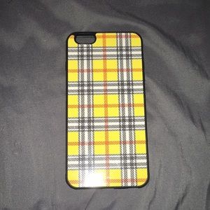 Iphone 6s plus yellow plaid case